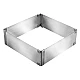 Forma PATRATA reglabila pentru tort 15-28 CM Forma PATRATA reglabila pentru tort 15-28 CM