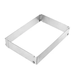 Forma dreptunghiulara pentru tort reglabila de 28 - 53 cm H-8CM Forma dreptunghiulara pentru tort reglabila de 28 - 53 cm H-8CM