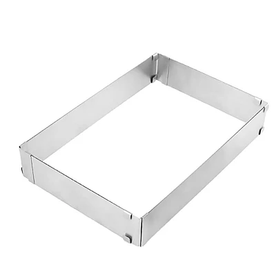 Forma dreptunghiulara pentru tort reglabila de 28 - 53 cm H-8CM Forma dreptunghiulara pentru tort reglabila de 28 - 53 cm H-8CM