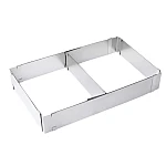 Forma dreptunghiulara pentru tort reglabila de 28 - 53 cm H-8CM