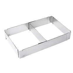 Forma dreptunghiulara pentru tort reglabila de 28 - 53 cm H-8CM