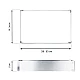 Forma dreptunghiulara pentru tort reglabila de 28 - 53 cm H-8CM Forma dreptunghiulara pentru tort reglabila de 28 - 53 cm H-8CM