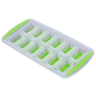 Forma pentru gheata reutilizabila din plastic verde Forma pentru gheata reutilizabila din plastic verde
