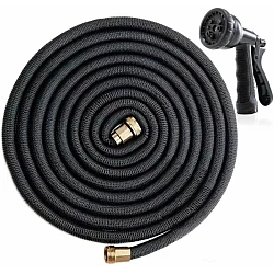 Furtun extensibil PROFESIONAL 50M de gradina Negru