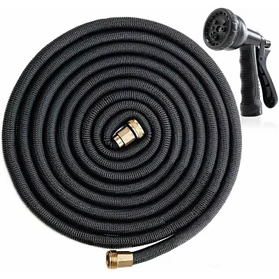 Furtun extensibil PROFESIONAL 50M de gradina Negru