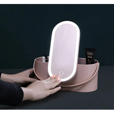 Geanta portabila make-up cu led si oglinda Geanta portabila make-up cu led si oglinda