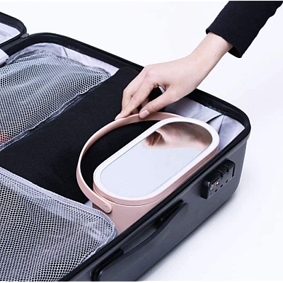 Geanta portabila make-up cu led si oglinda Geanta portabila make-up cu led si oglinda