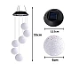 Ghirlanda solara ornamentala cu 6 globuri de cristal / Lampa solara - 6 Glob Ghirlanda solara ornamentala cu 6 globuri de cristal / Lampa solara - 6 Glob