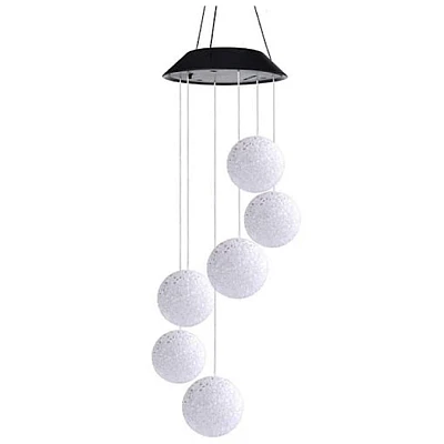 Ghirlanda solara ornamentala cu 6 globuri de cristal / Lampa solara - 6 Glob Ghirlanda solara ornamentala cu 6 globuri de cristal / Lampa solara - 6 Glob