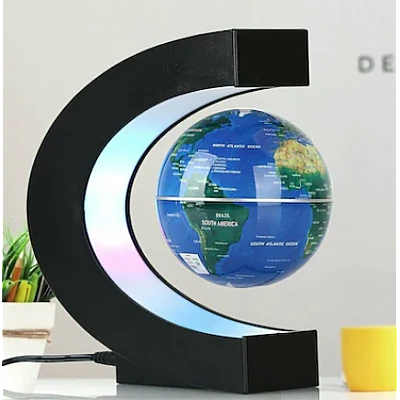Glob pamantesc magnetic si plutitor ce leviteaza iluminare LED Glob pamantesc magnetic si plutitor ce leviteaza iluminare LED