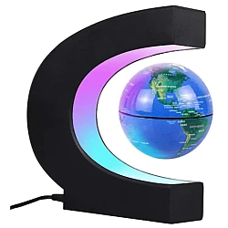 Glob pamantesc magnetic si plutitor ce leviteaza iluminare LED