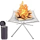 Gratar pliabil pentru camping cu plasa din otel inoxidabil Gratar pliabil pentru camping cu plasa din otel inoxidabil