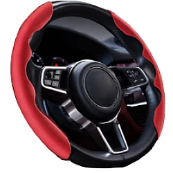 Set 2 prinderi ergonomice  pentru  Volan Antiderapante culoare Rosu 