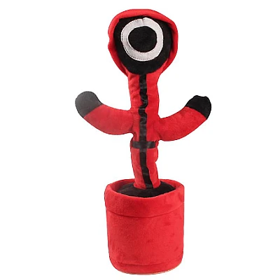 Jucarie interactiva tip cactus model Squid Game cu LED-uri Dansator Vorbitor Imita ROSU Jucarie interactiva tip cactus model Squid Game cu LED-uri Dansator Vorbitor Imita ROSU