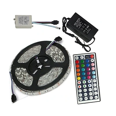 Kit Bandă RGB 5M 280 LED cu telecomanda mare si functii multiple Kit Bandă RGB 5M 280 LED cu telecomanda mare si functii multiple