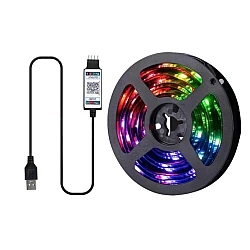 Kit Banda RGB LED TV modulara 4 prinderi cu Bluetooth 021AB