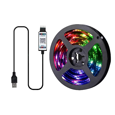 Kit Banda RGB LED TV modulara 4 prinderi cu Bluetooth 021AB