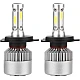 Kit becuri led auto COB S2 H4 2 buc/set 8000Lumeni temperatura 6000K/Alb putere 72W Kit becuri led auto COB S2 H4 2 buc/set 8000Lumeni temperatura 6000K/Alb putere 72W