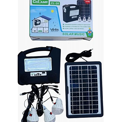 Kit panou solar CCLAMP CL-26 CU Radio si player mp3 Kit panou solar CCLAMP CL-26 CU Radio si player mp3