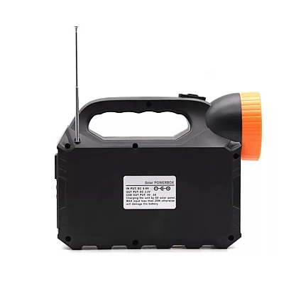Kit solar de iluminare GD Times GD-102, 3 becuri, boxa BT, radio, 80W XL Kit solar de iluminare GD Times GD-102, 3 becuri, boxa BT, radio, 80W XL