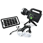 Kit solar de iluminat GDPlus GD-P70 cu 3 becuri