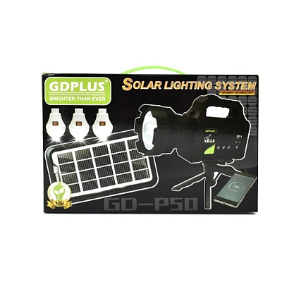 Kit solar lanterna cu trepied si 3 becuri GD-P50 HA Kit solar lanterna cu trepied si 3 becuri GD-P50 HA