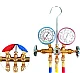 Kit verificat AC cu 2 manometre 2 robineti si 3 furtune 90cm pentru aer conditionat / Freon Kit verificat AC cu 2 manometre 2 robineti si 3 furtune 90cm pentru aer conditionat / Freon