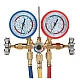 Kit verificat AC cu 2 manometre 2 robineti si 3 furtune 90cm pentru aer conditionat / Freon Kit verificat AC cu 2 manometre 2 robineti si 3 furtune 90cm pentru aer conditionat / Freon