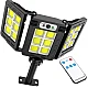 Lampa solara 30w tripla de perete cu senzor de lumina si miscare cu telecomanda Lampa solara 30w tripla de perete cu senzor de lumina si miscare cu telecomanda