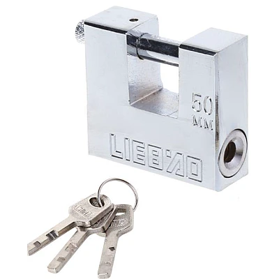 Lacat metalic 50MM cu deschidere orizontala