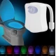 Lampa LED RGB pentru toaleta cu 8 culori senzor miscare