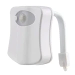 Lampa LED RGB pentru toaleta cu 8 culori senzor miscare