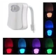 Lampa LED RGB pentru toaleta cu 8 culori senzor miscare