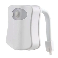 Lampa LED RGB pentru toaleta cu 8 culori senzor miscare