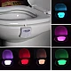 Lampa LED RGB pentru toaleta cu 8 culori senzor miscare Lampa LED RGB pentru toaleta cu 8 culori senzor miscare