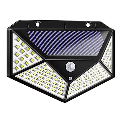 Lampa Solara Senzor De Miscare 100 LED 120 Grade Baterie 18650 Lampa Solara Senzor De Miscare 100 LED 120 Grade Baterie 18650