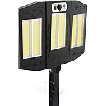 Lampa Solara Tripla 6 Led Cob Cu Senzor De Miscare Telecomanda 