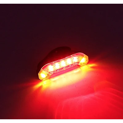 Lampa Stop bicicleta QX-W03 7 LED-uri Rosu-Galben Lampa Stop bicicleta QX-W03 7 LED-uri Rosu-Galben