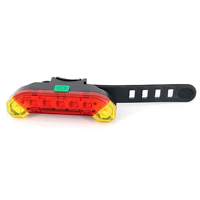 Lampa Stop bicicleta QX-W03 7 LED-uri Rosu-Galben Lampa Stop bicicleta QX-W03 7 LED-uri Rosu-Galben