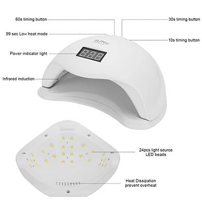 Lampa UV LED cu senzor timer Sun5- 48w Alb Lampa UV LED cu senzor timer Sun5- 48w Alb