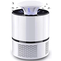 Lampa UV NOVA NV-818 Anti-Insecte cu capcana Vacuum alimentare USB Alb