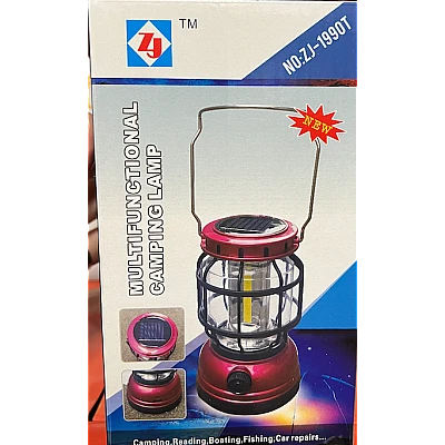 Lampa de camping ZJ-1990T cu incarcare solara in capat Lampa de camping ZJ-1990T cu incarcare solara in capat