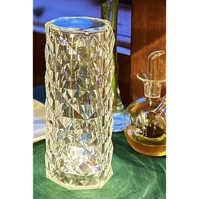 UB Lampa de masa decorativa cu LED tip "Crystal" ALB CALD UB Lampa de masa decorativa cu LED tip "Crystal" ALB CALD