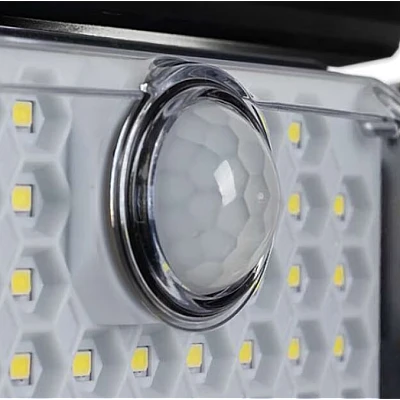 Lampa solara 292 LED cu 4 casete si senzor miscare Lampa solara 292 LED cu 4 casete si senzor miscare