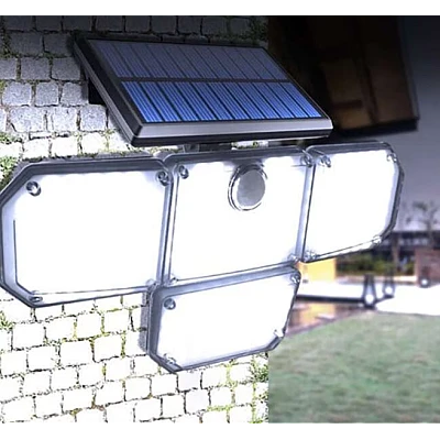 Lampa solara 292 LED cu 4 casete si senzor miscare Lampa solara 292 LED cu 4 casete si senzor miscare