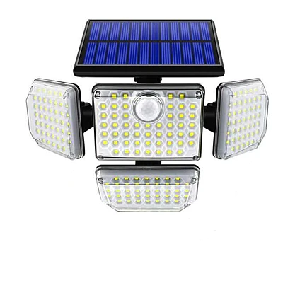 Lampa solara 292 LED cu 4 casete si senzor miscare Lampa solara 292 LED cu 4 casete si senzor miscare