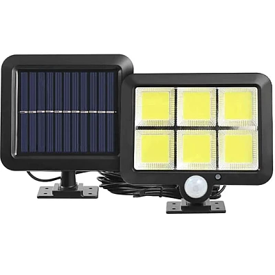 Lampa solara LED SL-F120 cu Senzor de miscare/lumina 15W Lampa solara LED SL-F120 cu Senzor de miscare/lumina 15W