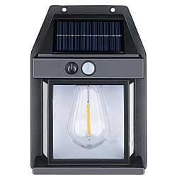 Lampa solara de perete LED cu senzor de miscare fara fir 3W Coba