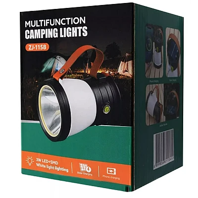Lampa solara multifunctionala LED 3W ZJ-1158 Lampa solara multifunctionala LED 3W ZJ-1158