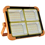 Lampa solara portabila de lucru functie incarcator 336 Leduri reincarcabila 500W temperatura 6500K Portocalie